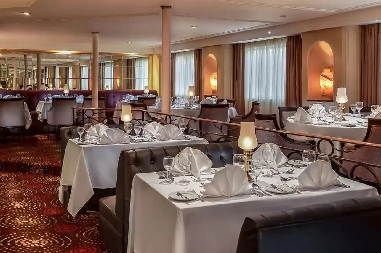 Restaurant aboard the Steigenberger Regency Nile Cruise Nile cruise